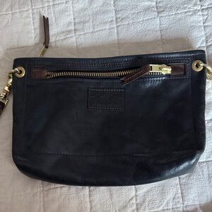 Alexis Drake Black Leather Crossbody Bag